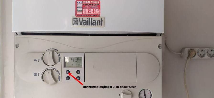 Vaillant Kombi Resetleme Düğmesi