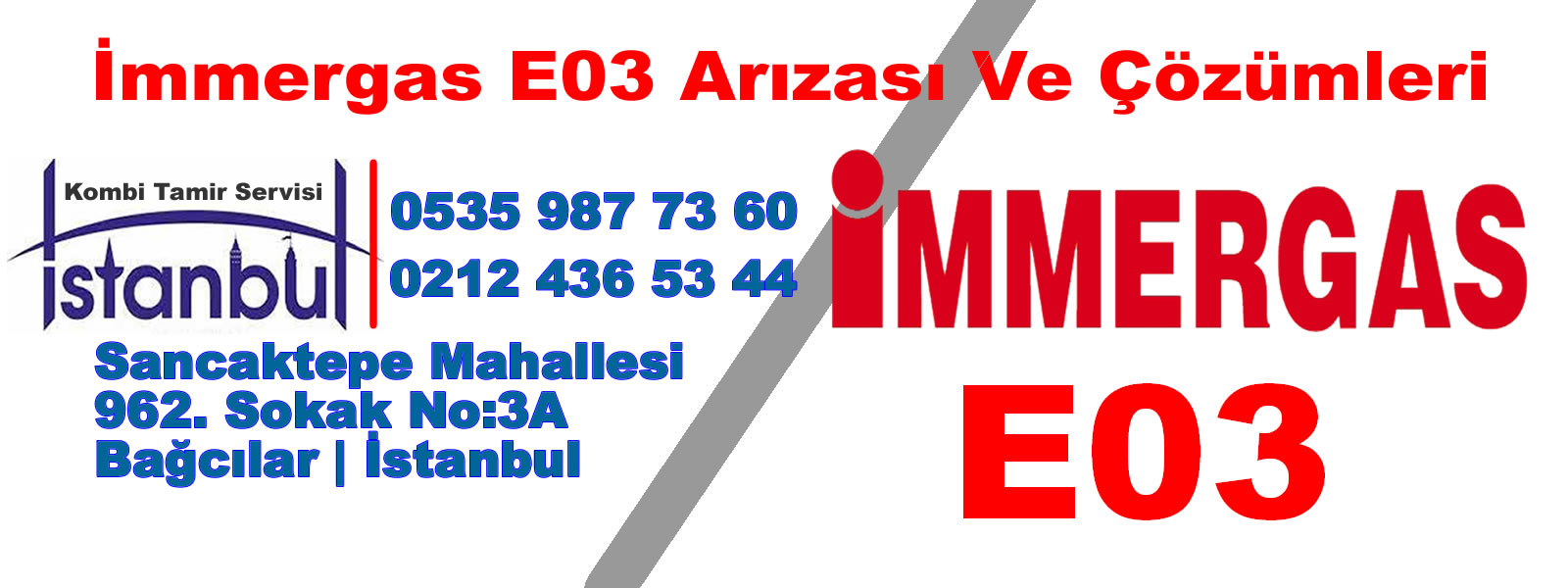 immergas e03 arizasi ve cozumleri