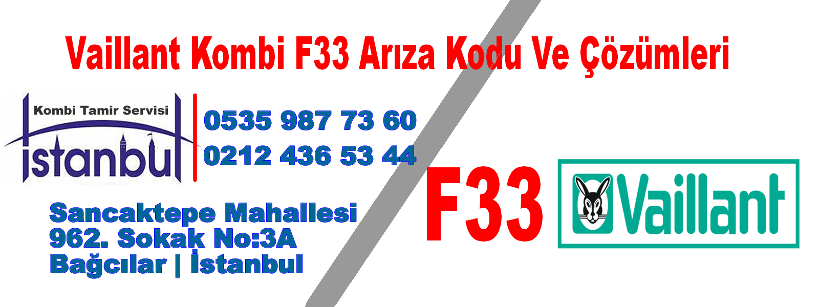 Vaillant Kombi F33 Arızası Ve Çözümleri